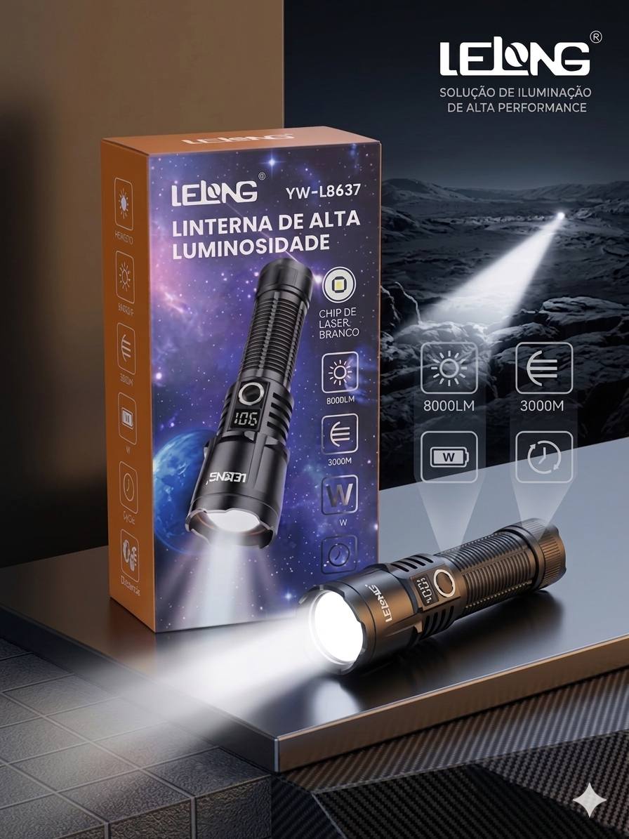 LINTERNA LELONG POWER BEAM 8000