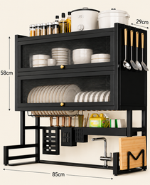 Organizador de Cocina Metálico de 2 Niveles